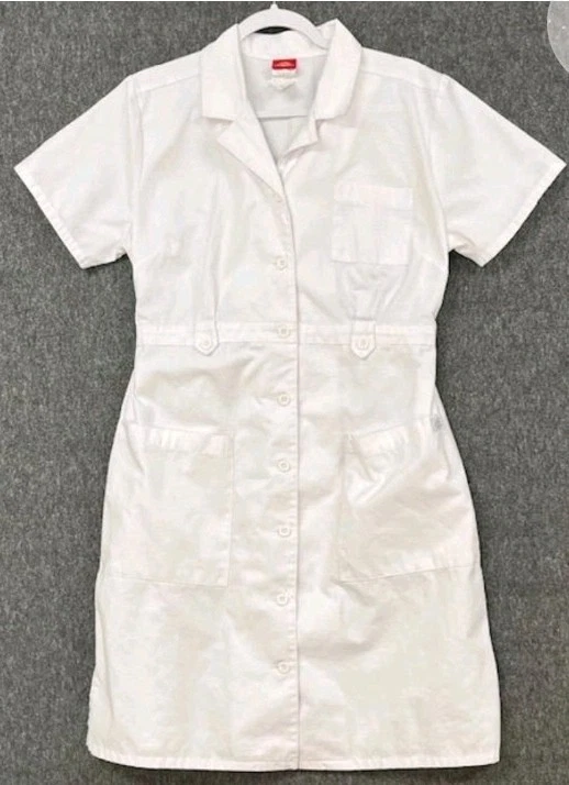 white dress puff sleeves Lovers Lane Lace Trim Puff Sleeve Dress White main image 1