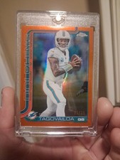 Tua Tagovailoa 2025 Topps Chrome #187 Orange Refractor /25 SSP