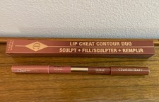 Charlotte Tilbury MEDIUM Lip Cheat Contour Duo Super Nudes Lip Liner 0.026oz NEW