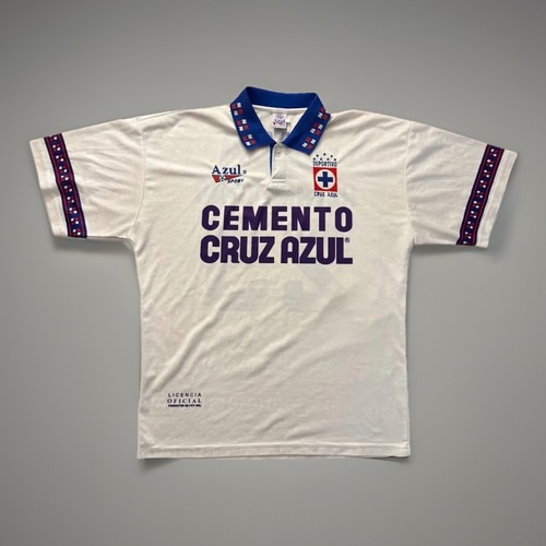 Jersey Cruz Azul VINTAGE 1996 #25 Piti Altamirano Azul Sport Large RARE ...
