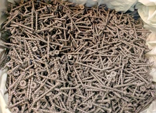 (5000) Phillips Bugle Head 6 x 1-5/8 Coarse Drywall Wood Screw Plain Black 25 lb