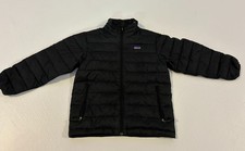 Patagonia Boys Down Sweater Jacket Black Size Kids S 8 Puffer