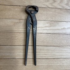 Vintage DUNLAP Tool Farrier Hoof End Nipper Nail Cutter Puller Pliers Blacksmith