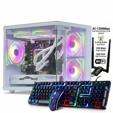 Gaming PC Desktop Computer, Core I7, Radeon RX 560 4GB, 16GB RAM, 512GB NVME