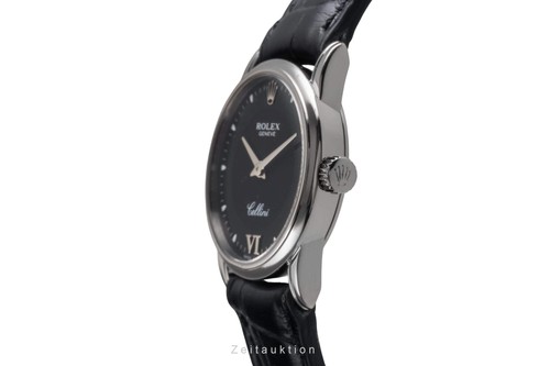 Rolex Cellini 18k (0,750) Weissgold Quarz Damenuhr Ref. 6111/9 Papiere 2001 - Bild 5 von 14