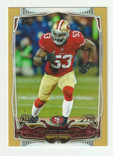 NaVorro Bowman [Gold] #196 2014 Topps card