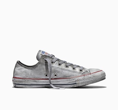 Converse Chuck Taylor All Star Pre-Distressed Leather Low Top White Smoke