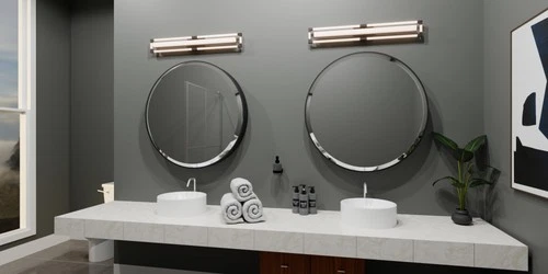 Quoizel PCEIA8532 Elias 32"W Vanity Light - Black - Picture 7 of 7