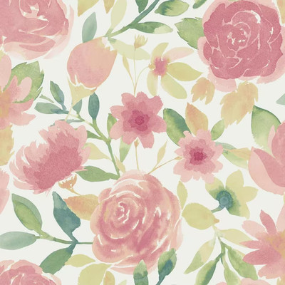 NuWallpaper Pink Audrey Vinyl Peel and Stick Wallpaper Roll 20.5 in. x 18 ft.
