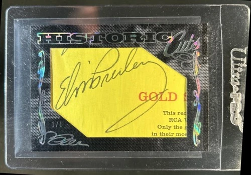 2012 Press Pass Authentics Elvis Presley Historic Cuts Auto Autograph #1/1