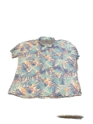 IZOD Saltwater Relaxed Classics Men's XXL Tropical Bird of Paradise Palm Print S