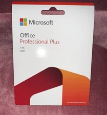 Microsoft Office Professional Plus 2021 Retail 1PC Factory-Sealed Product Card