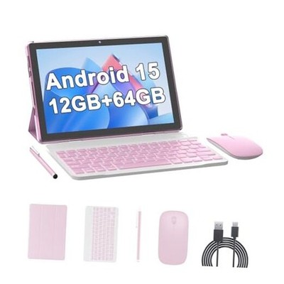10 Inch Tablet Android 15(NOT GO) Tablets with keyboard 64GB ROM+
