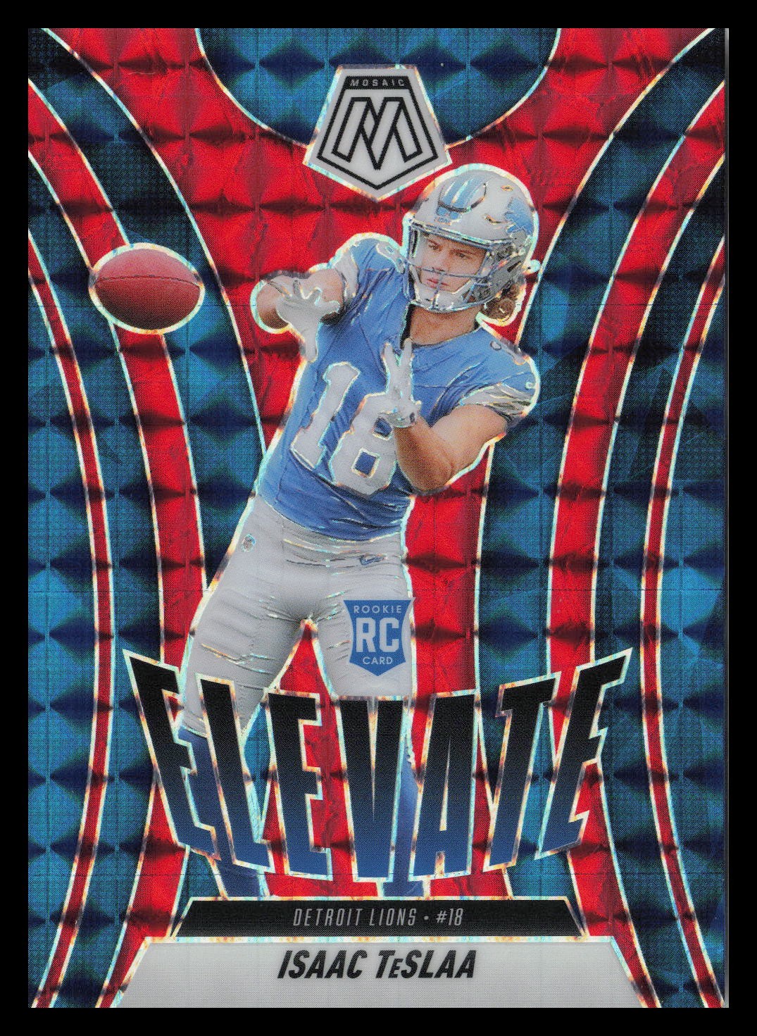 2025 Panini Mosaic #8 Isaac TeSlaa Elevate Mosaic Red