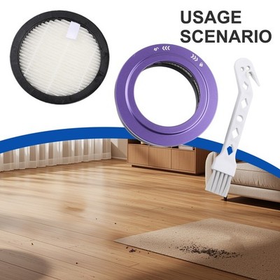 4er HEPA Ersatzfilter Set Kompatibel Für Anyson Stars 5 45000Pa Staubsauger + Reinigungsbürste