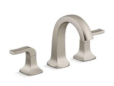 KOHLER Rubicon 8 in. Widespread 2-Handle High Arc Bathroom Faucet Brushed Nickel