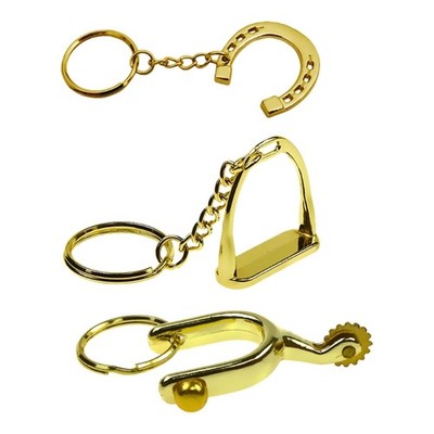 Alloy Horse Riding Gift Set of 3Pcs Keychains Perfect for Stable Office Decors
