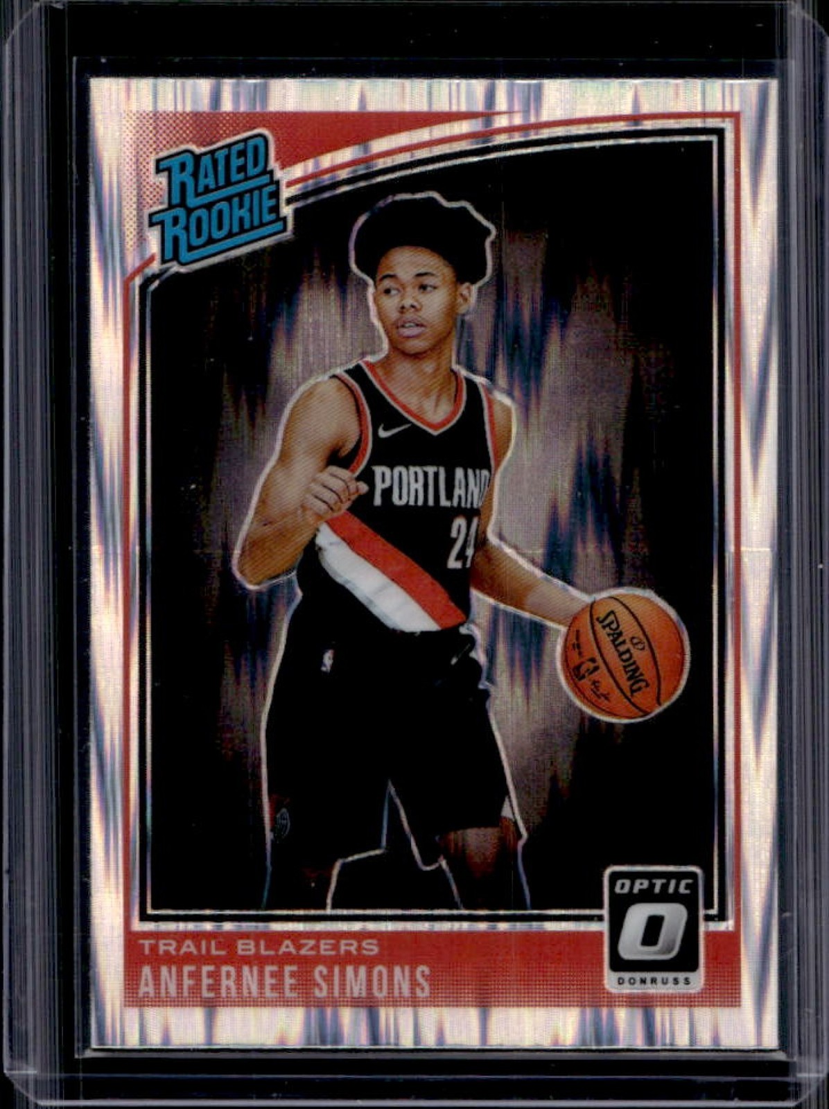 2018-19 Panini Donruss Optic Anfernee Simons Shock Rookie RC #186 Trail Blazers