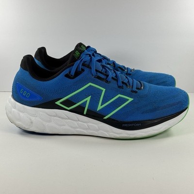 New Balance 680 v8 Running Shoes Sneakers Blue Green Athletic Men s Size 12 D