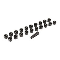 20X Radschrauben Radbolzen Radmuttern Kappen Abdeckung Schwarz 21Mm Ducato 250