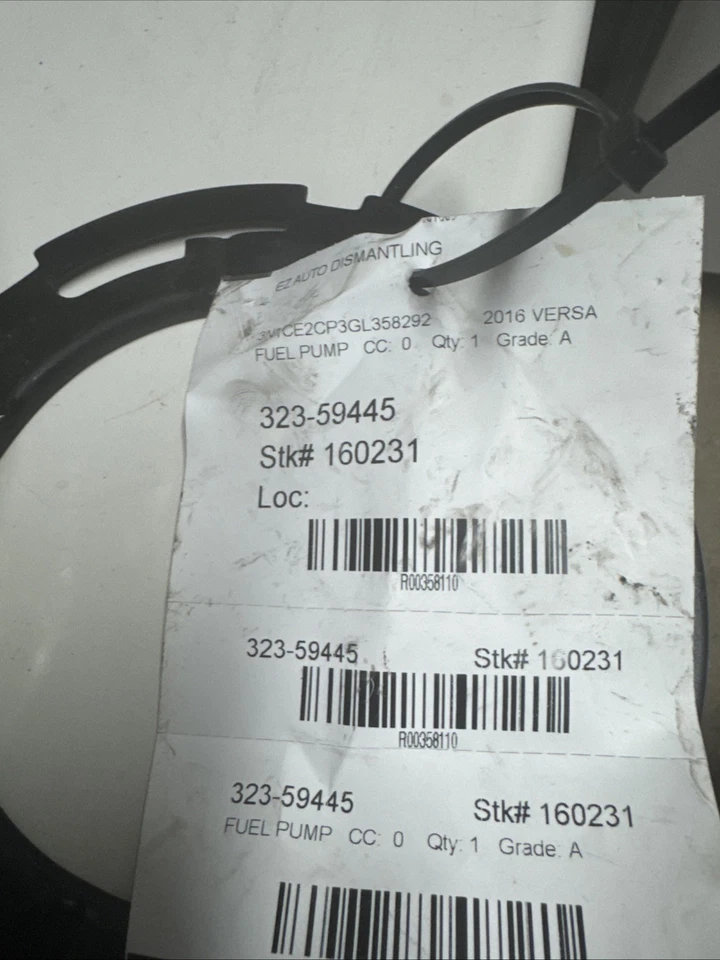 2014 2015 2016 Nissan Versa Note OEM Fuel Pump 1.6L - Image 2 of 4