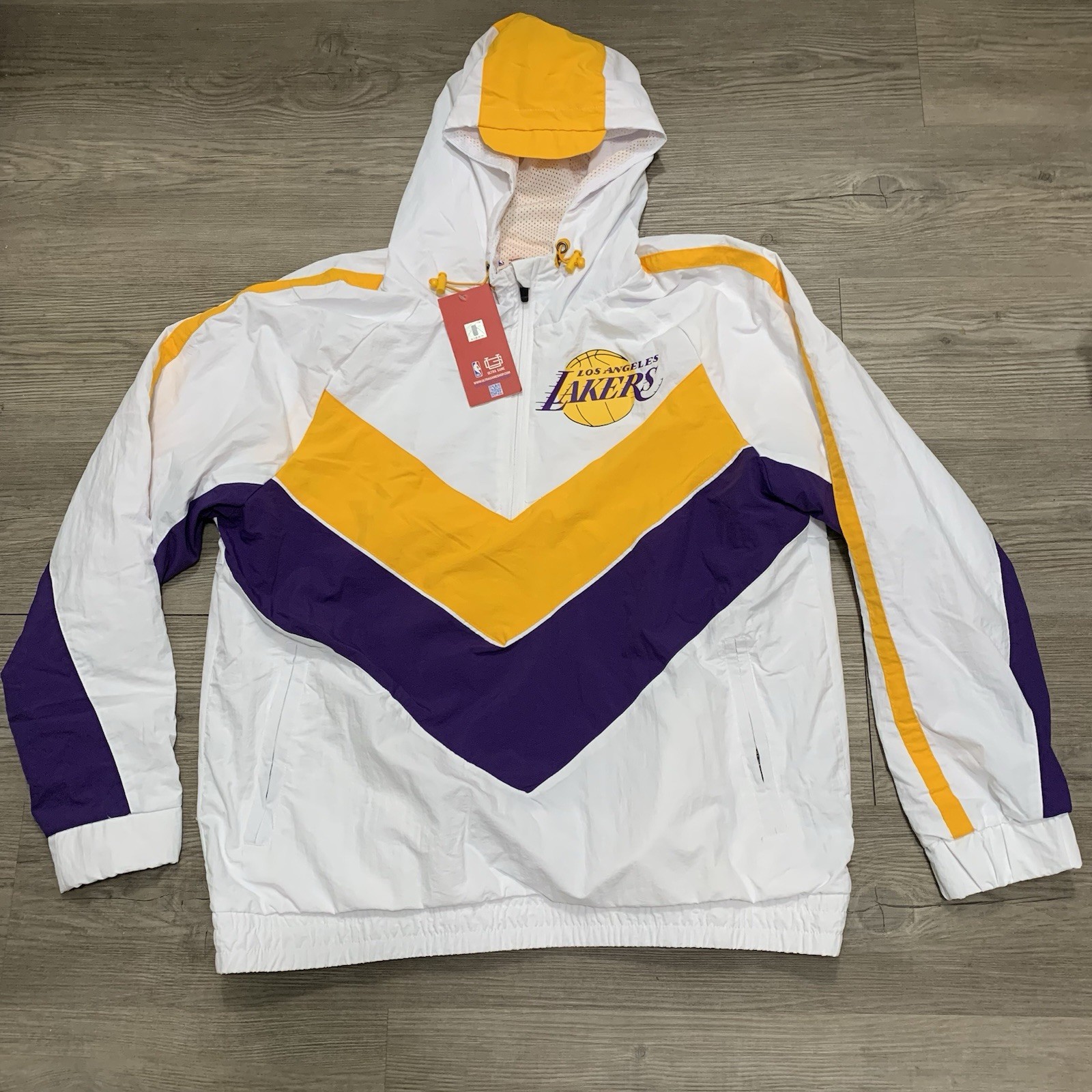 Ultra Game x NBA LA Lakers Jacket Men's Size XL Windbreaker 