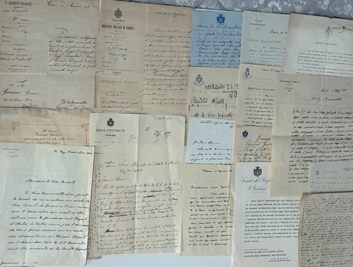 LOT 16 DOCUMENTS ANTIQUE MANUSCRIPTS 1800 1900 GORRINI CHAMBER DEPUTIES SENATE