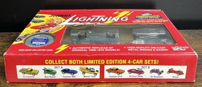 Johnny Lightning Commemorative Limited Edition 4 Car Set Chrome