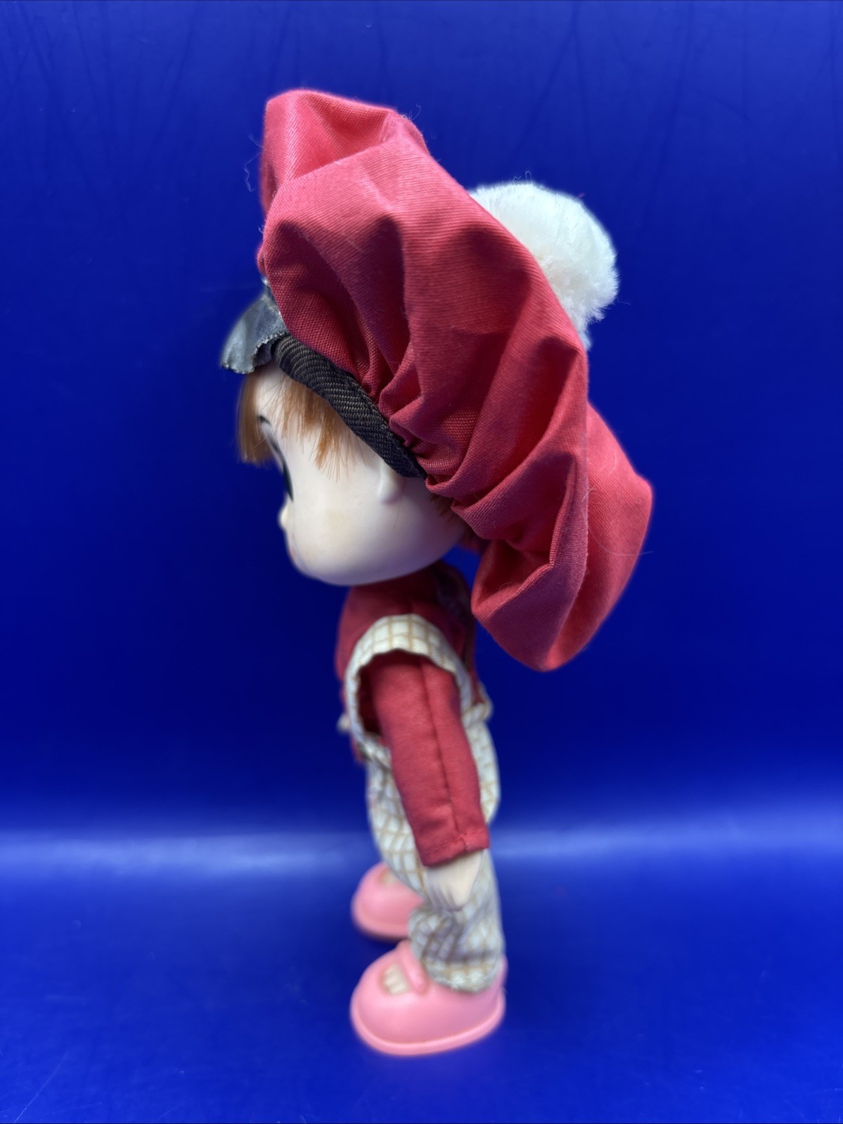 1982 Charlotte Russe Phoenix Toys 5" Tall Mello Roll Doll w/ Hat, Shoes, Outfit