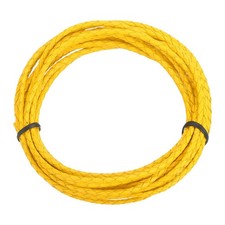 Braided Leather Cord, 3 3.3 Yard for Jewelry Making, Yellow, 3 meters