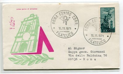 Italy FDC Venetia 1971 Capitoglio Lire 100 travelled to Italy