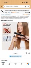 HITTIONA Flat Iron Hair Straightener 1.75” Ceramic Infrared Ionic Flat Iron New 3
