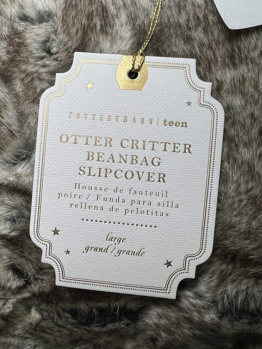Pottery Barn Teen Otter Critter Bean Bag Chair Slipcover Large