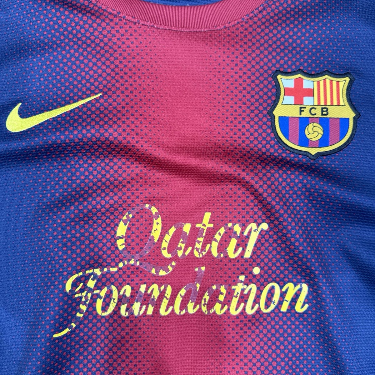 FC Barcelona 公式 NEYMAR JR 11 2012/13 Neymar Jr 2012/13 Nike FC Barcelona Retro Jersey Mens Large
