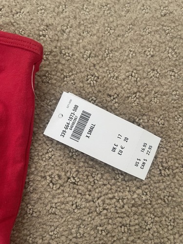 Hollister Damen XS Rot Regal BH Cropped Neckholder Tank Top - Bild 2 von 6