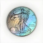 Beautiful Toned - 2017 American Silver Eagle 1 Troy Oz .999 Fine Silver