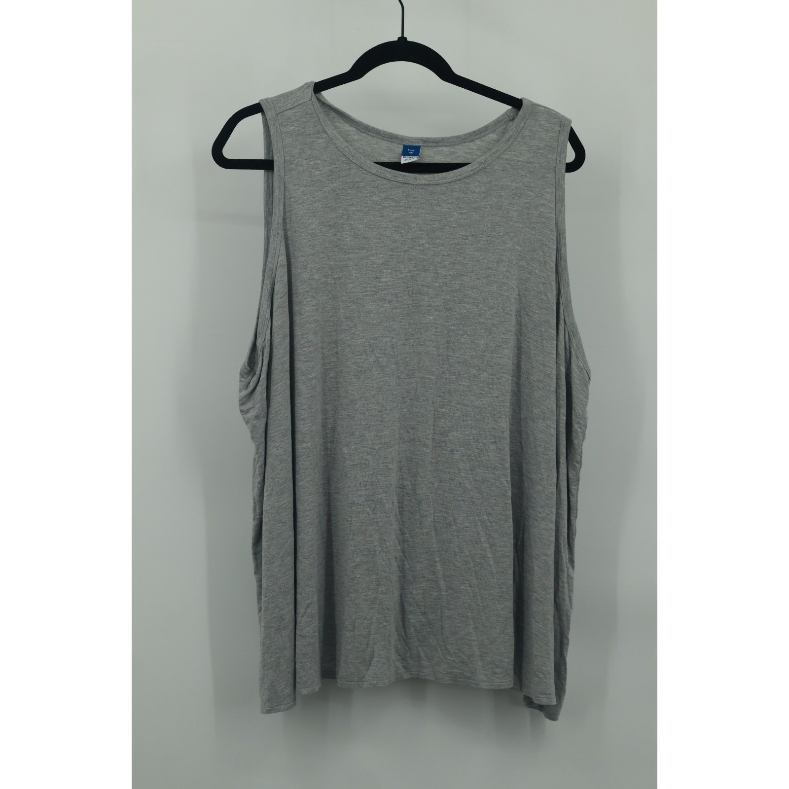 Old Navy Luxe Women's Plus Size 4X Gray Sleeveless Tank Top Relaxed Fit Viscose