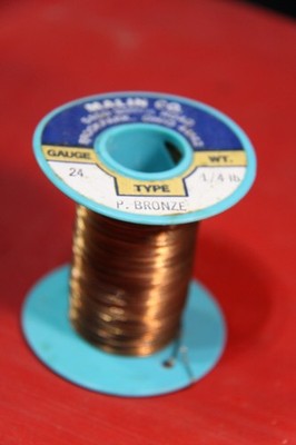 L76 - Malin Co. - Phosphorus Bronze Wire - 4 ounces - [Gauge 24]