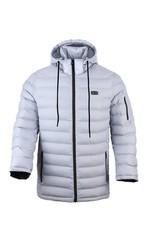 Large - HELIOS The Heated Coat PAFFUTO Style For Men Grey Wolf