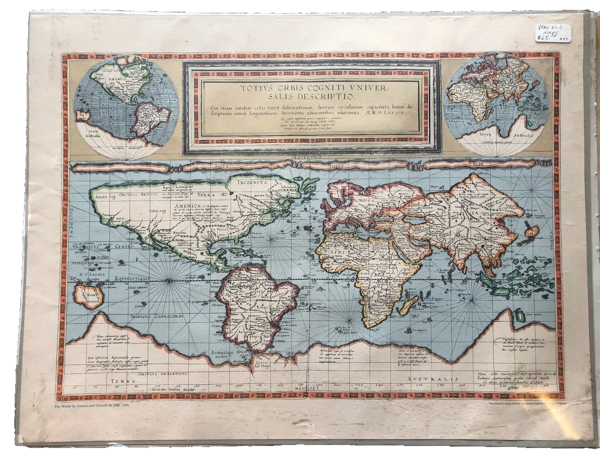 Rand McNally & Co. Antique World Wall Maps for sale | eBay