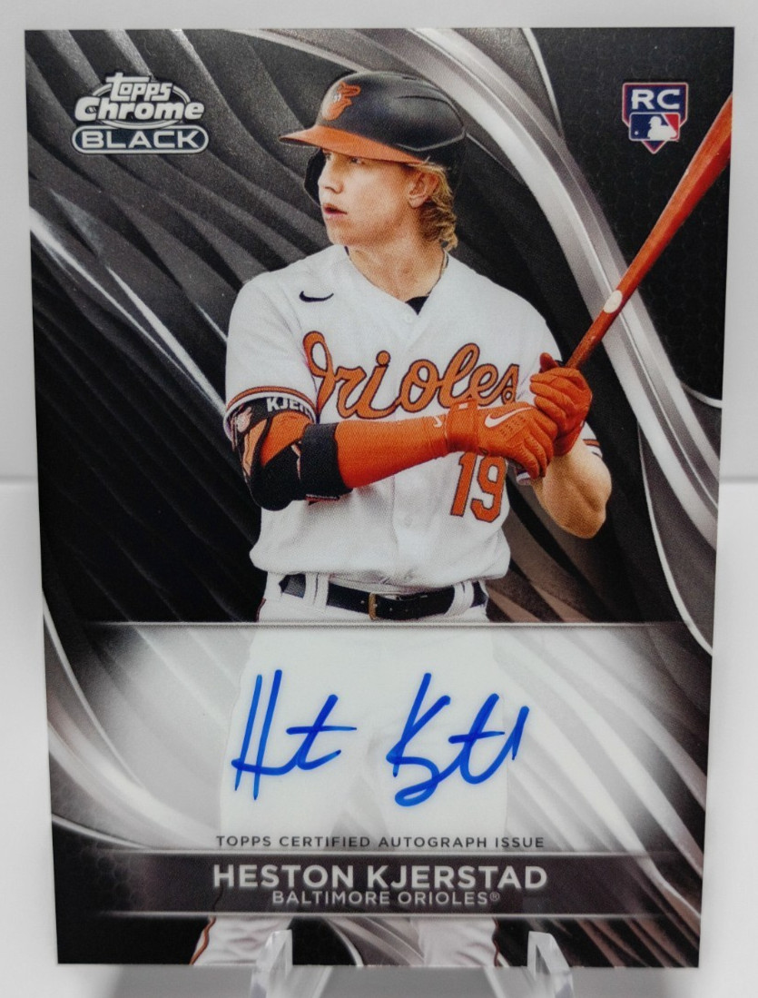 2024 Topps Chrome Black Heston Kjerstad Rookie Auto #CBA-HKJ RC Orioles