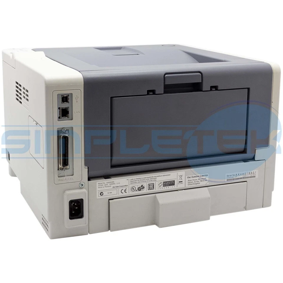 Oki Es4131 Usb Lan Network Laser Ethernet Parallel A4 Monochrome Printer - Image 3 of 4