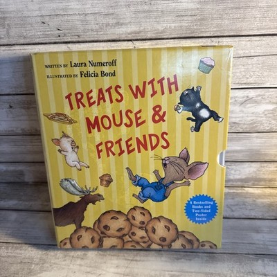 New! Treats with Mouse & Friends 4 Book Boxed Set by Laura Numeroff 2022 Sealed