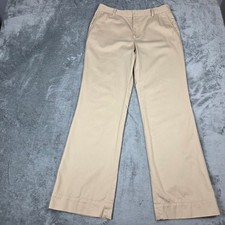 Lauren Ralph Lauren Pants Womens 8 Beige Straight Leg Preppy Casual Trousers