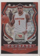 2020-21 Panini Prizm Draft Picks Crusade Ruby Wave Prizm Obi Toppin #87 1u6