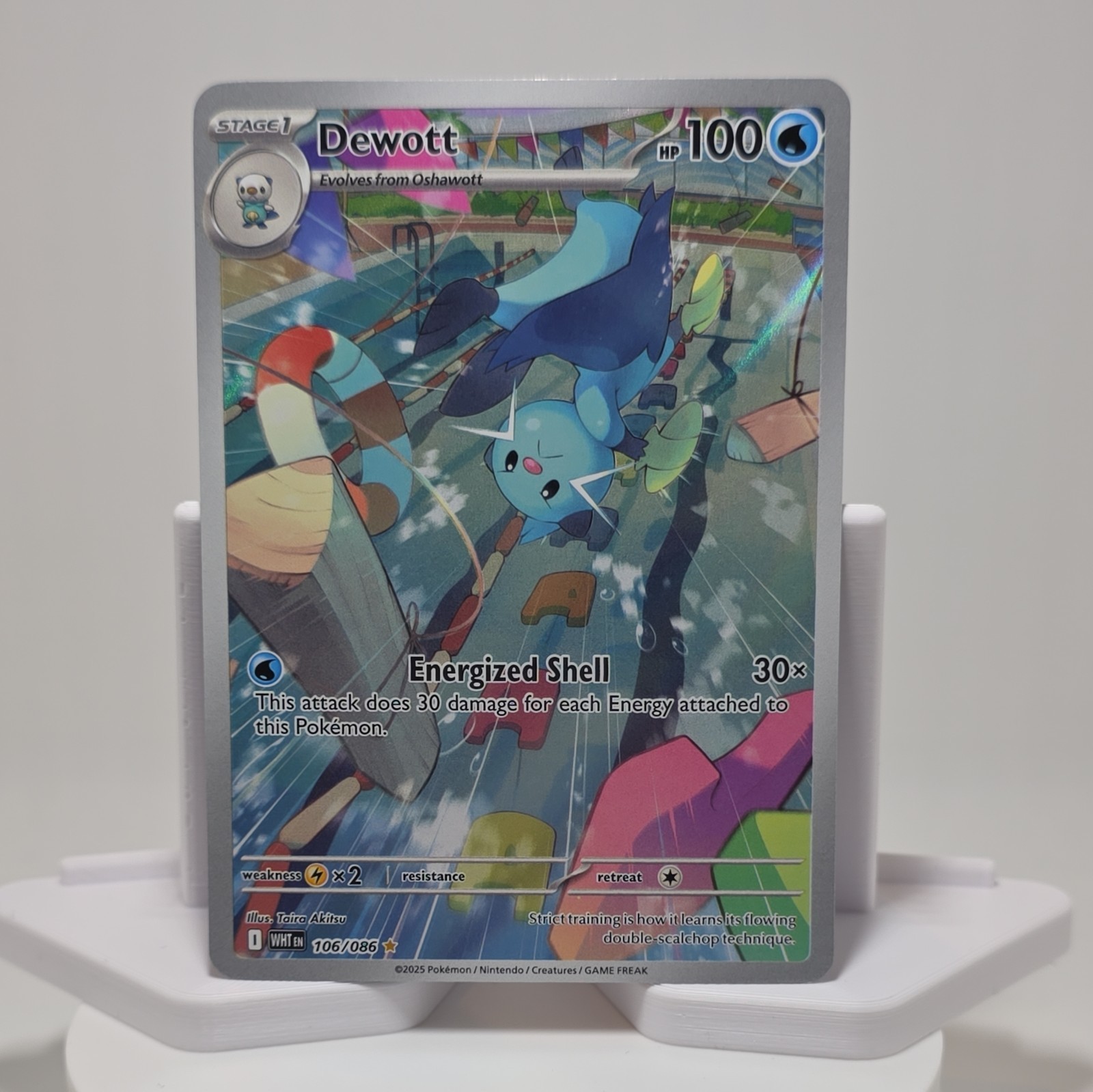 Pokémon TCG Dewott 106/086 Illustration White Flare - NM