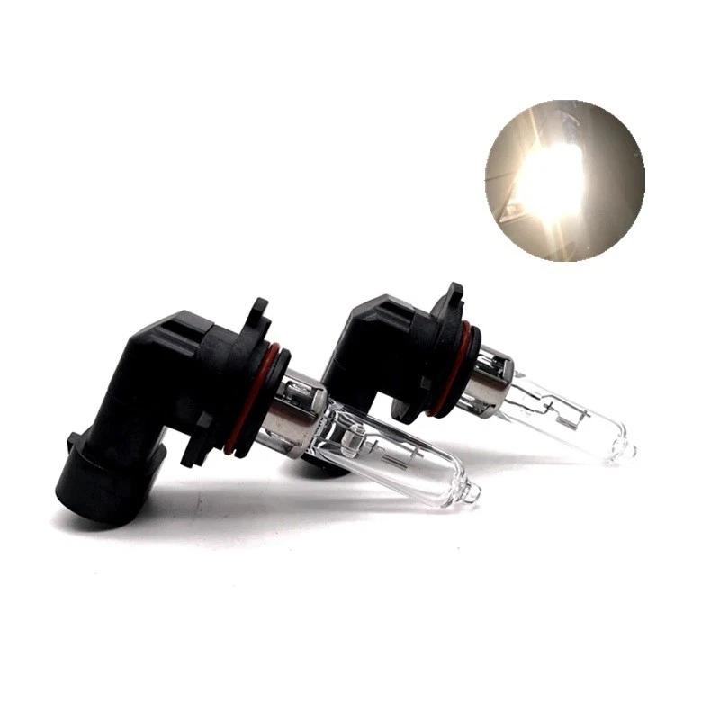 2x 9005/HB3 Halógeno 60W 12V Luz Alta Coche Faros Bombilla Vidrio Transparente Repuesto Foto 3 de 4