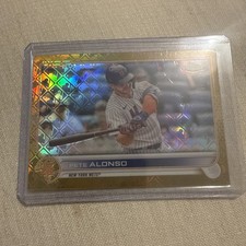 2022 Topps Chrome Logofractor Edition Gold Refractor 5/50 Pete Alonso #92 8xz