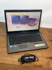 Acer Aspire 7741G 17.3” Laptop i3 8GB RAM 320GB HDD Windows 7 retro gaming,