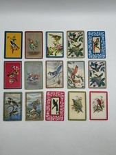 20 VTG Swap Playing Cards w/ "Birds" Sample Cards exotic song birds / gamefowl